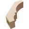 Ekena Millwork 3-inch W x 10-inch D x 10-inch H Balboa Rough Cedar Woodgrain TimberThane Knee Brace, Primed BRCUR03X10X10BOARCPR - alternate 4